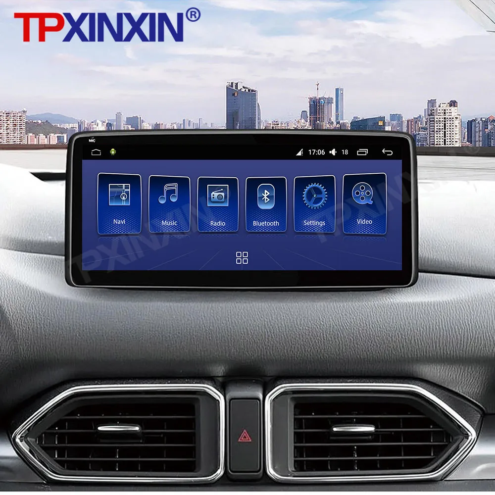 저렴한 안드로이드 10 6 + 128G ROM 마즈다 Cx-5 2017 + 자동차 라디오 플레이어 멀티미디어 GPS 네비게이션 스테레오 Headunit 무선 Carplay