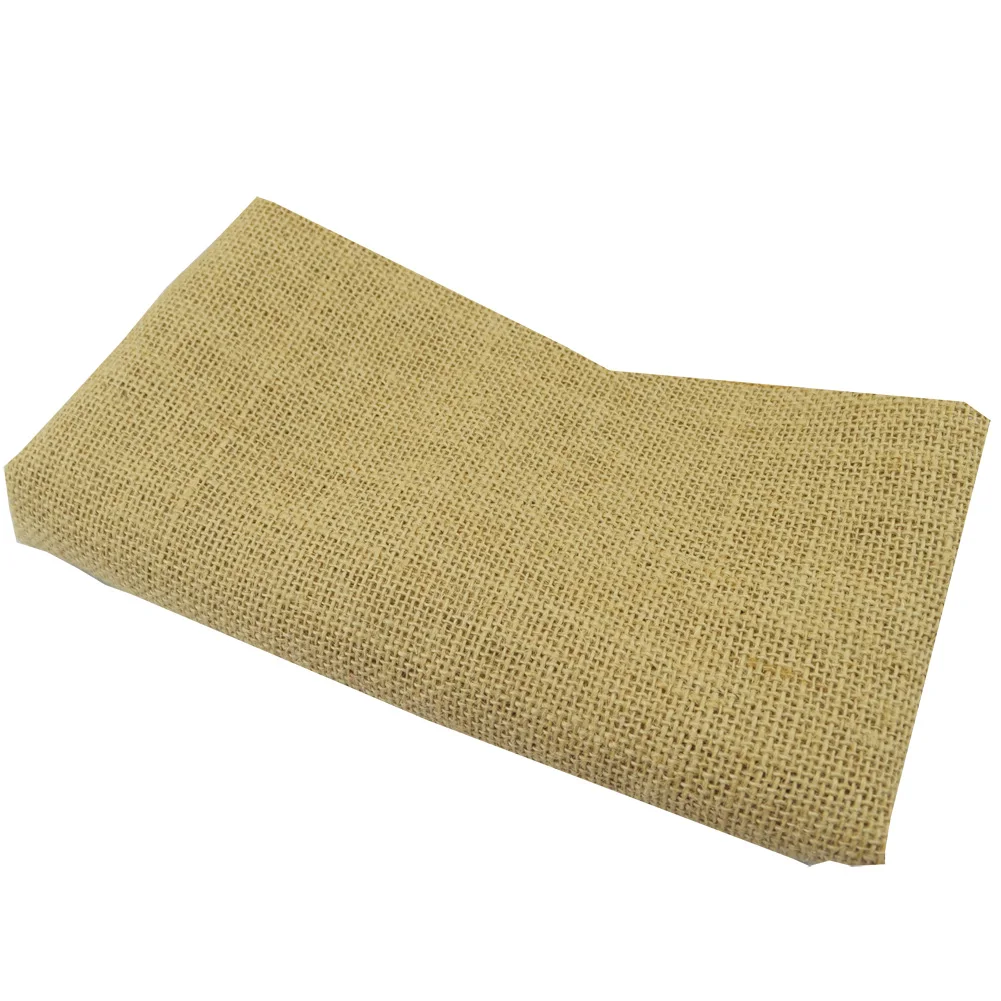 

160x100cm Jute Sack Linen Fabric For Storage Bags flower Table Runner DIY Hand Work Christmas Wedding Party Decoration