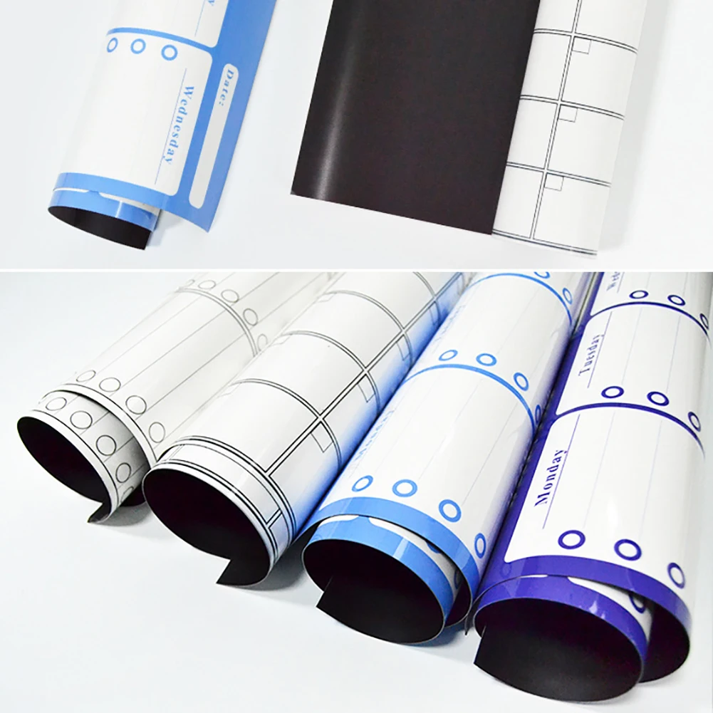 

DIY Magnetic Refrigerator Sticker Calendar Schedules Monthly Weekly Planner Whiteboard Eraser Reusable Markers Message Board