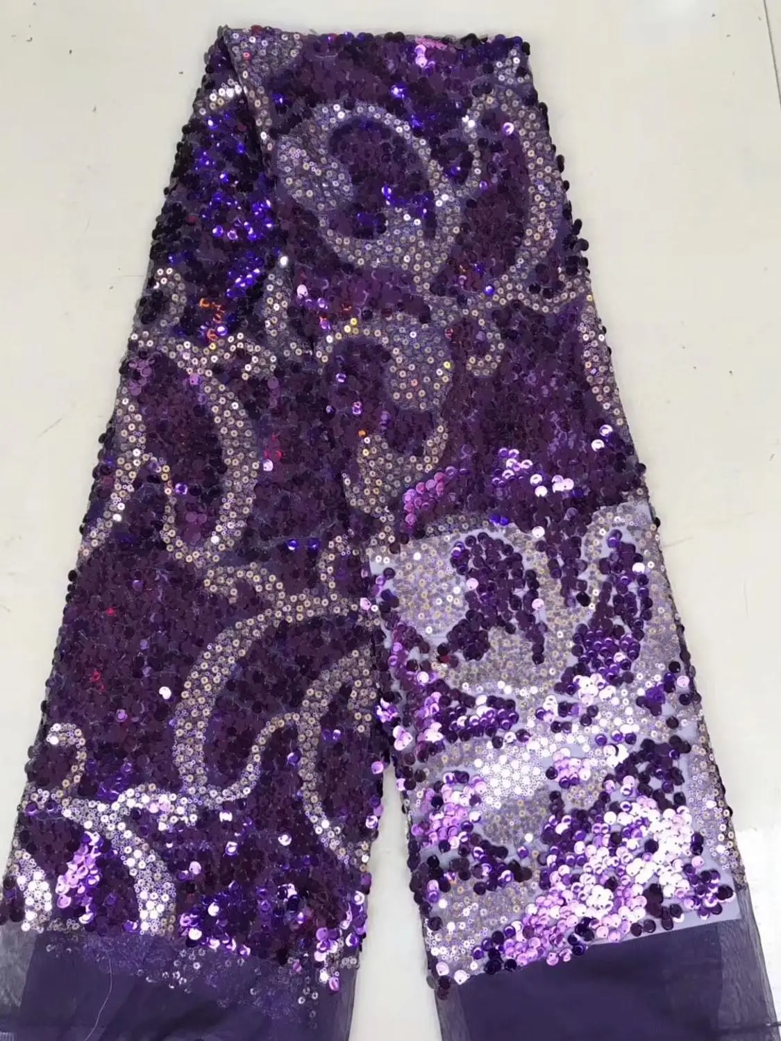 Горячая Распродажа милая стильная кружевная ткань с розовыми пайетками и