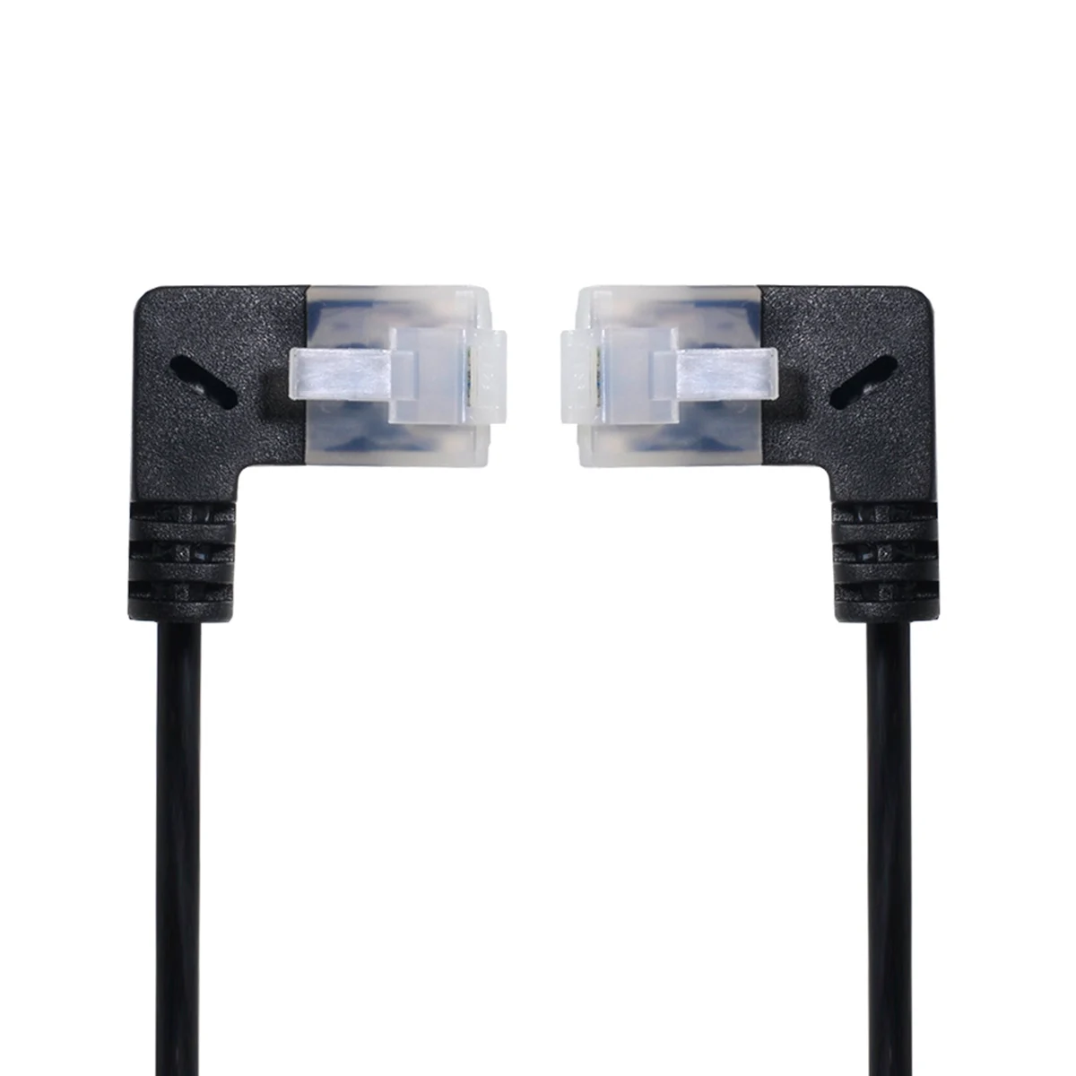 

Ultra Slim Cat6 Ethernet Cable RJ45 Left to Right Angled 25cm UTP Network Cable Patch Cord 90 Degree Cat6a Lan for Laptop Router