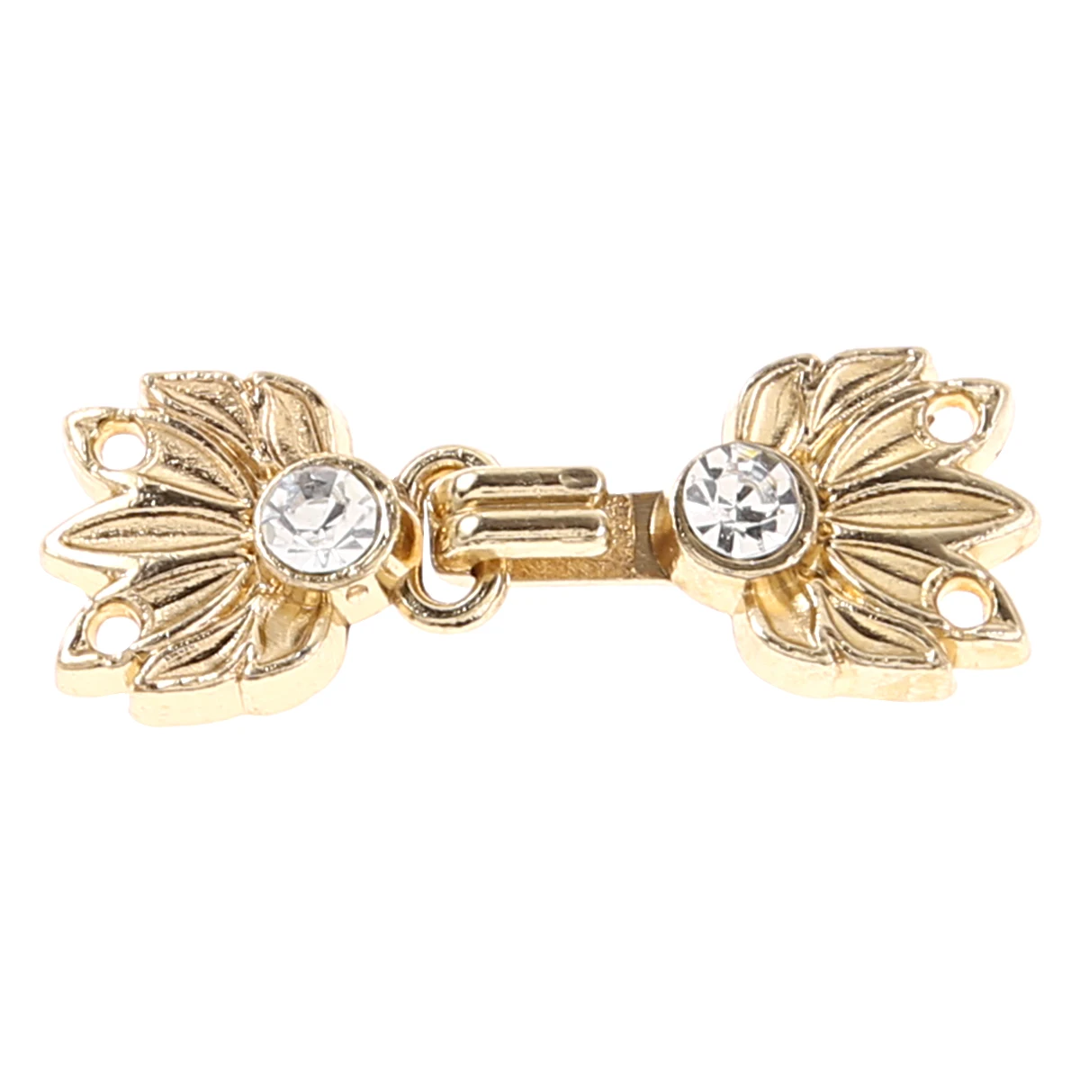 5 пар блестящих элегантных Стразы/в форме листьев/в китайском стиле застежки для