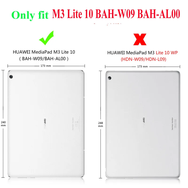 Красочный чехол книжка из искусственной кожи с принтом для Huawei MediaPad M3 Lite 10 BAH L09 W09
