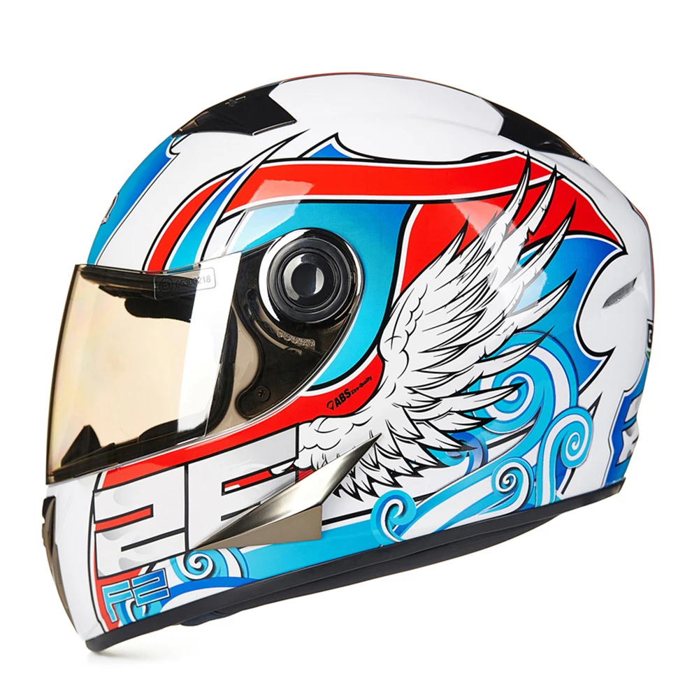 BEON мотоциклетный шлем Полнолицевой мото для верховой езды ABS мотогонок Casco Moto