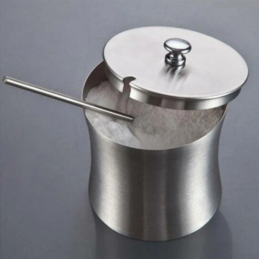 

Kitchen Spice Jar Coffee Salt Sugar Container Cruet with Measuring Spoon, Tea