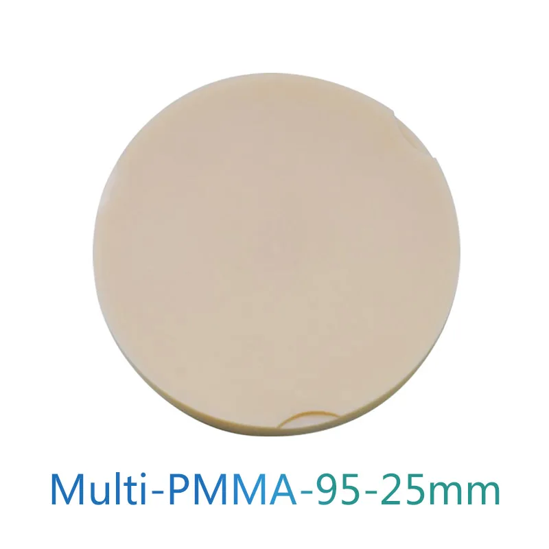 

95*25mm Dental Multilayer PMMA Disc for Temporary Denture Crown Wieland CAD CAM System C1/C2/C3/C4/D2/D3/D4