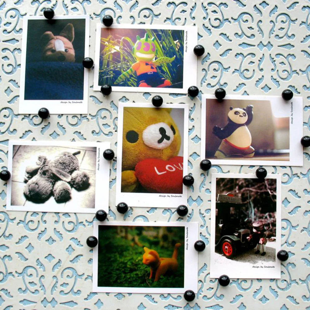 

500pcs Multi-color Push Round Head Map Tacks for Maps Calendar Whiteboard Fabric Making (Ten Color)