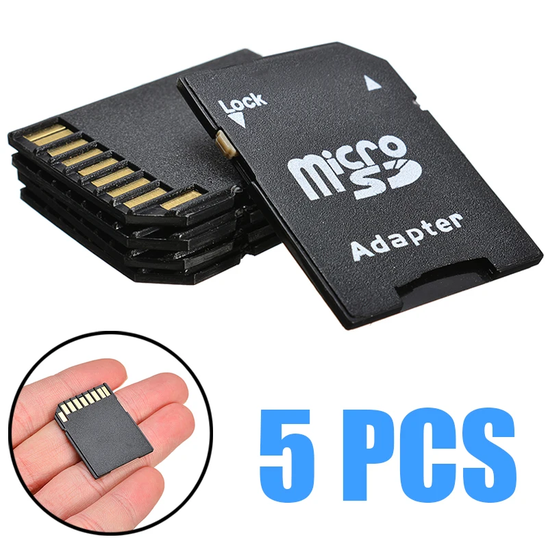 Новое поступление 5 шт. TF к Micro SD кардридер MicroSDHC флеш карта памяти адаптер для