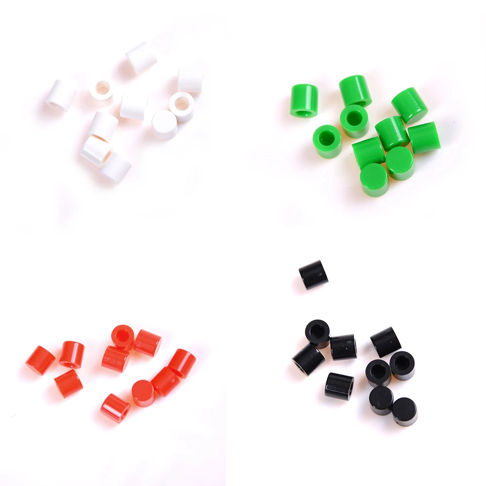 

50Pcs/lot Tactile Push Button Switch Cap to 6mm*6mm Self-locking Switch Button Cap Round Key Caps Wholesale