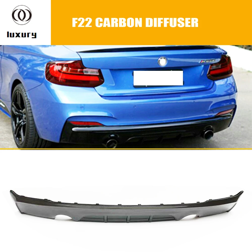 Диффузор для заднего бампера из углеродного волокна BMW F22 F23 220 228 235 240 с