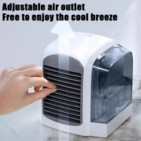 3 speed desk humidifier misting fan with water tank usb portable cooling mister fan with led night light low running noise fan