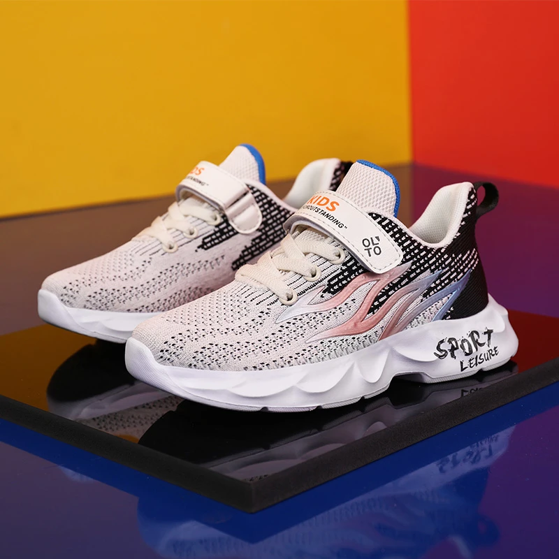 Детские кроссовки для мальчиков обувь бега сетчатая Брендовая детская