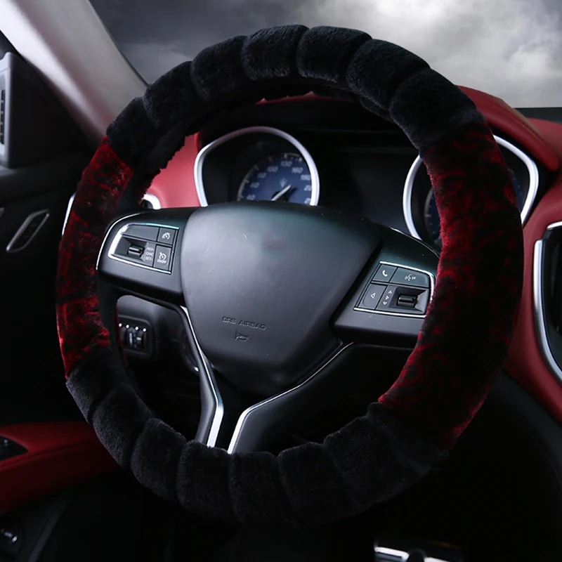 Плюшевый теплый автомобильный чехол на руль из искусственного меха для mitsubishi montero outlander 3 xl pajero 2 3 4 sport space star