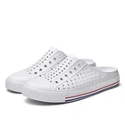 Шлепанцы мужские, летние, пляжные, повседневные, дышащие, с дырками