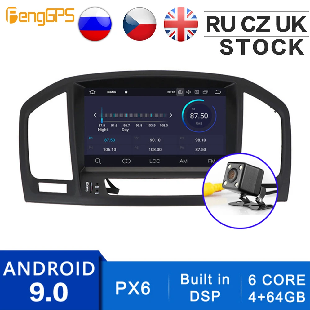 Автомобильный CD DVD плеер на Android 10 0/9 0 для Opel Vauxhall Holden Insignia 2008 2013 встроенный DSP GPS