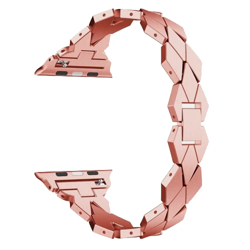 pink gold Инструмент+ ссылка браслет для apple watch, 38 мм, ремешок, 40 мм 42 44 мм наручных часов iwatch, ремешок 5/4/3/2/1 из нержавеющей стали, металлический ремешок для часов аксессуары - Цвет ремешка: pink gold