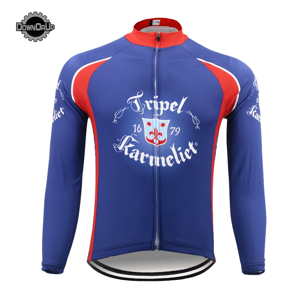 Велосипедная майка BEER Classic для мужчин комплект с длинным рукавом Утепленная