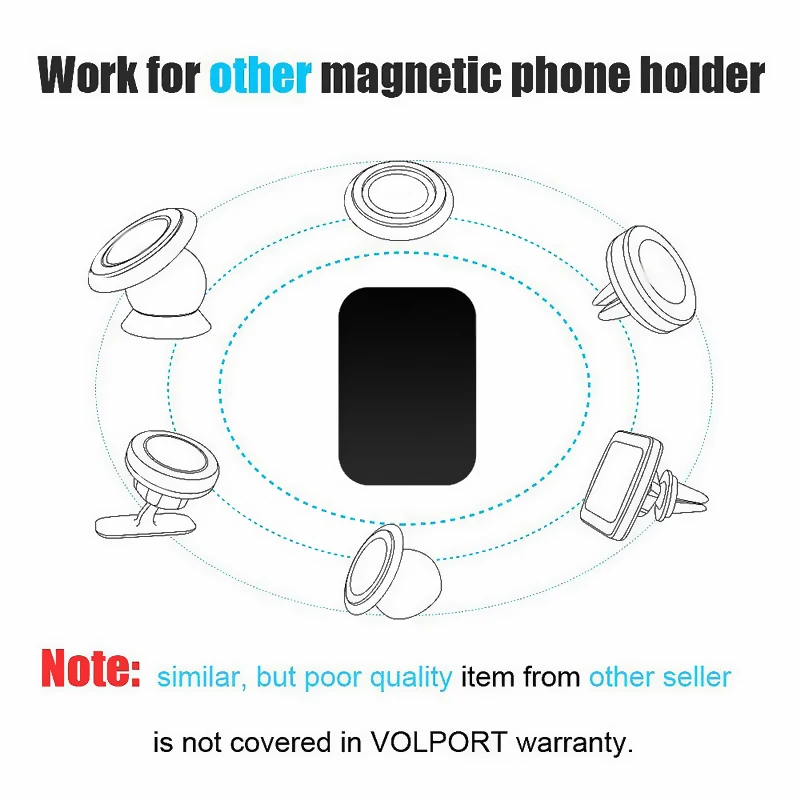 1pcs/3pcs/5pcs/lot Metal Plate Disk Replacement Kits With 3M Adhesive For Magnetic Car Phone Holder Car Mount Holder Accessories