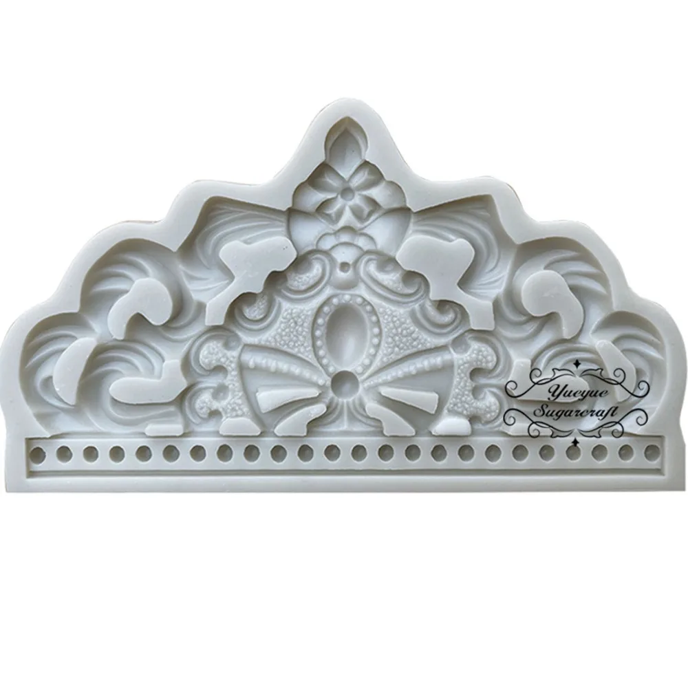 Yueyue Sugarcraft силиконовая форма с короной помадкой форма для украшения торта инструменты форма для шоколадной мастики