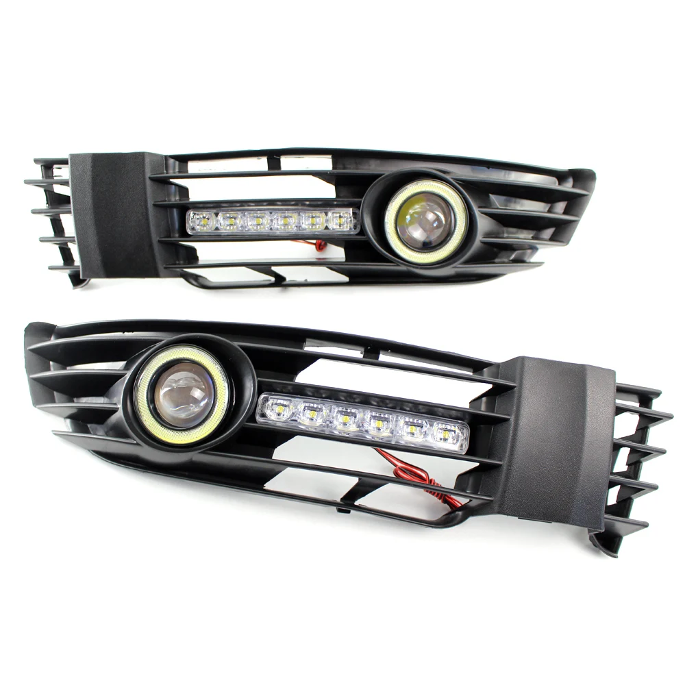 2 шт. передний бампер решетка туман светильник светодиодный DRL Поворотная