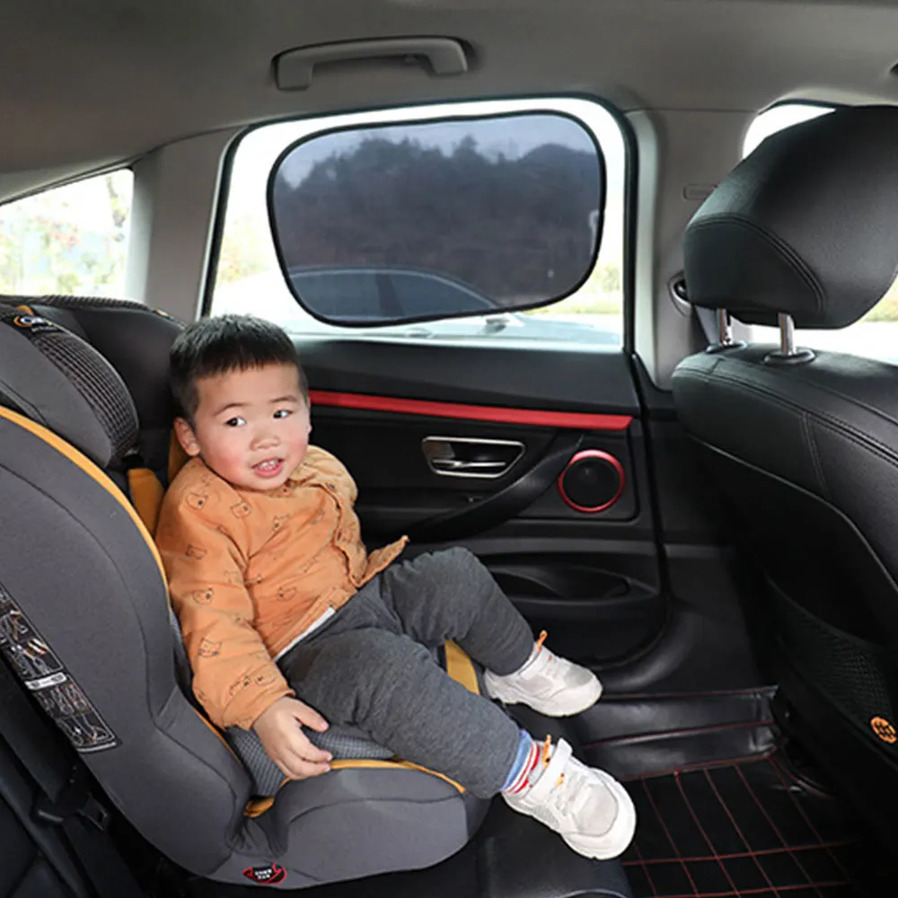 

4PCS 44*38cm Car Sunshade Side Block New Static Black Film Full Sun Visor Sunshade Car Accessories