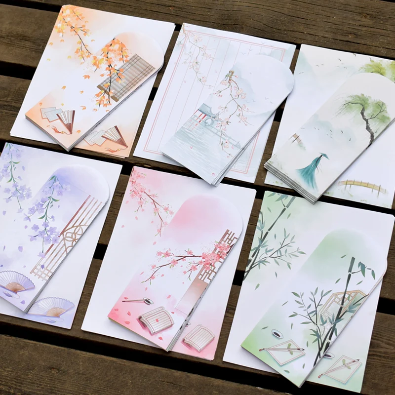 Chinese Ancient Envelope Letter Paper Set A4 Color Confession Letter Paper Literature Art Envelopes Letter Set Paper Envelope
Chinese Ancient Envelope Letter Paper Set A4 Color Confession Letter Paper Literature Art Envelopes Letter Set Paper Envelope