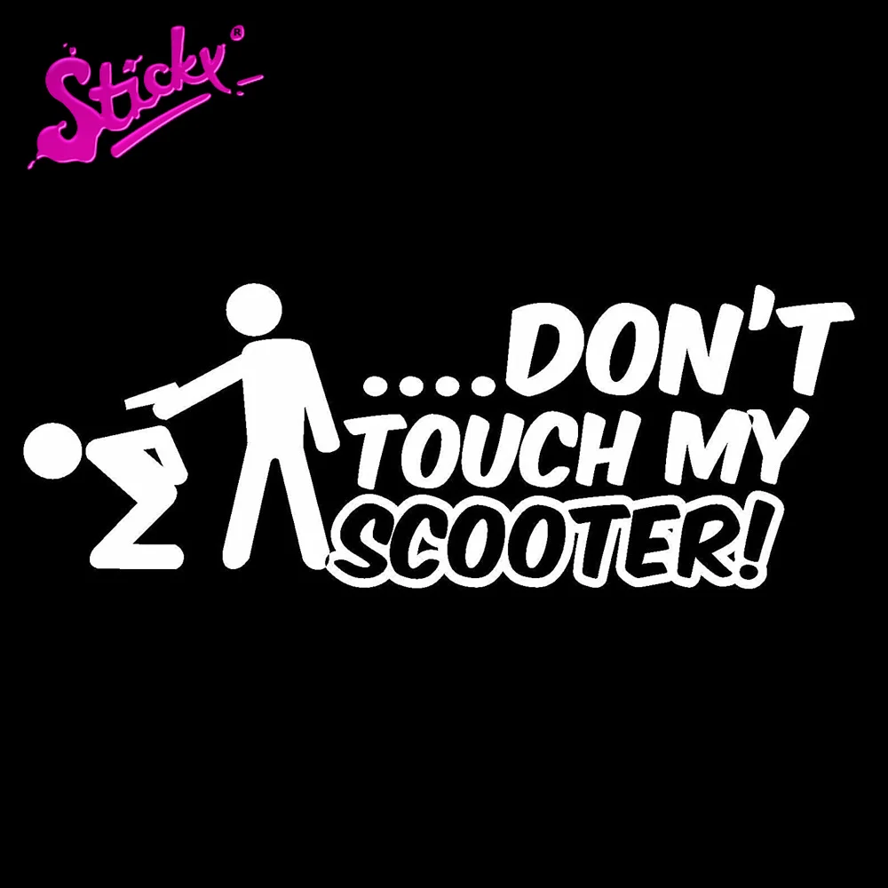 

STICKY Do Not Touch Scooter Warning Plaques & Signs Car Sticker Decal for Motorcycle Accessories Laptop Helmet Trunk Stickers