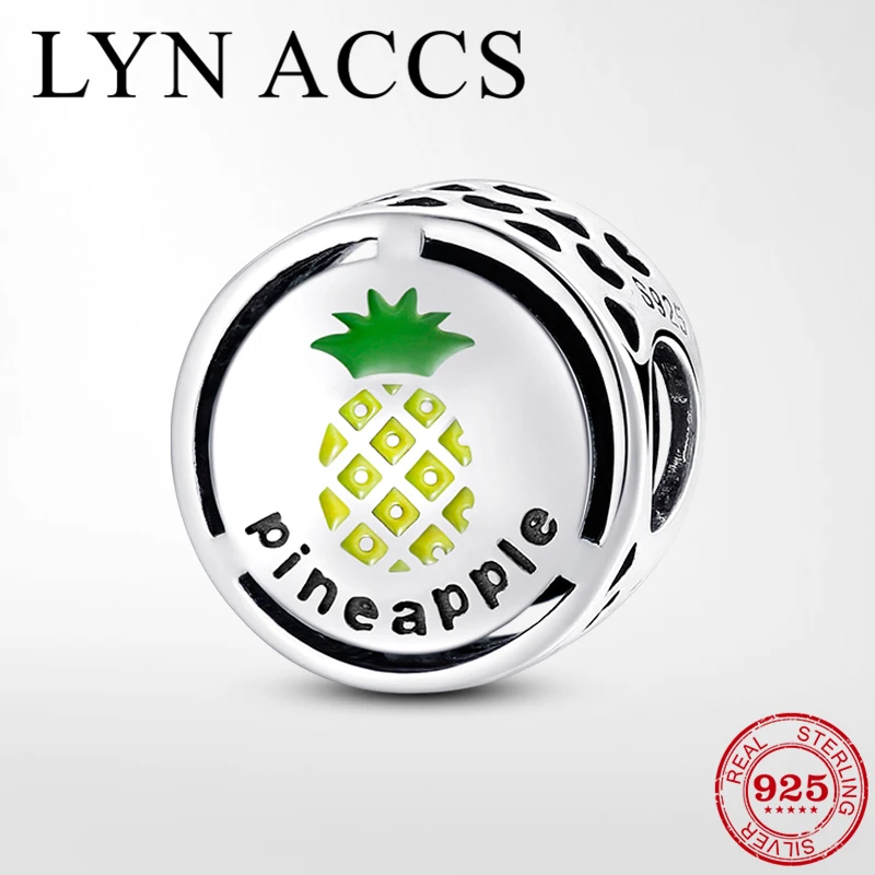 Лидер продаж 2019 эмалированные бусины в виде ананаса с надписью Мой любимый фрукт