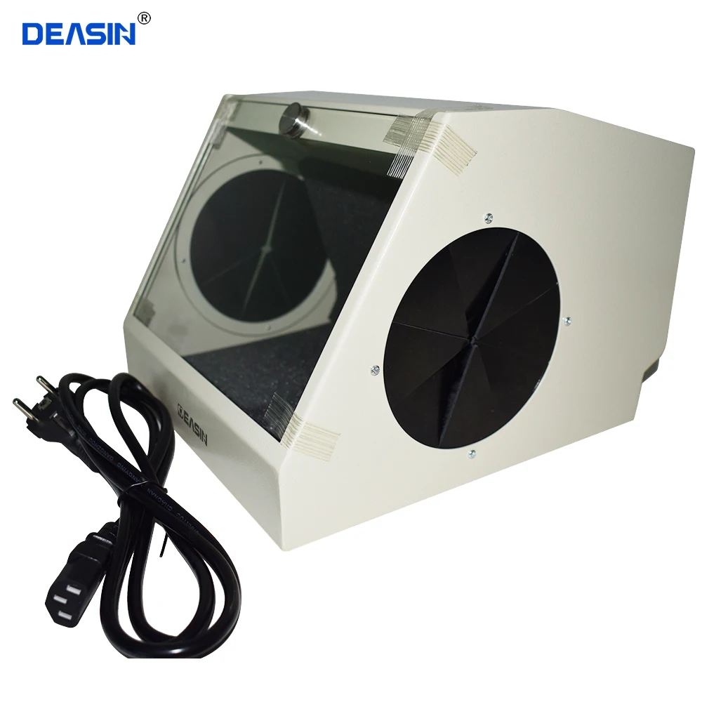 Dental Grinding Polishing Box Lapping Protector Sandblasting Dust-proof Case Sandblaster Dust Collector | Красота и здоровье