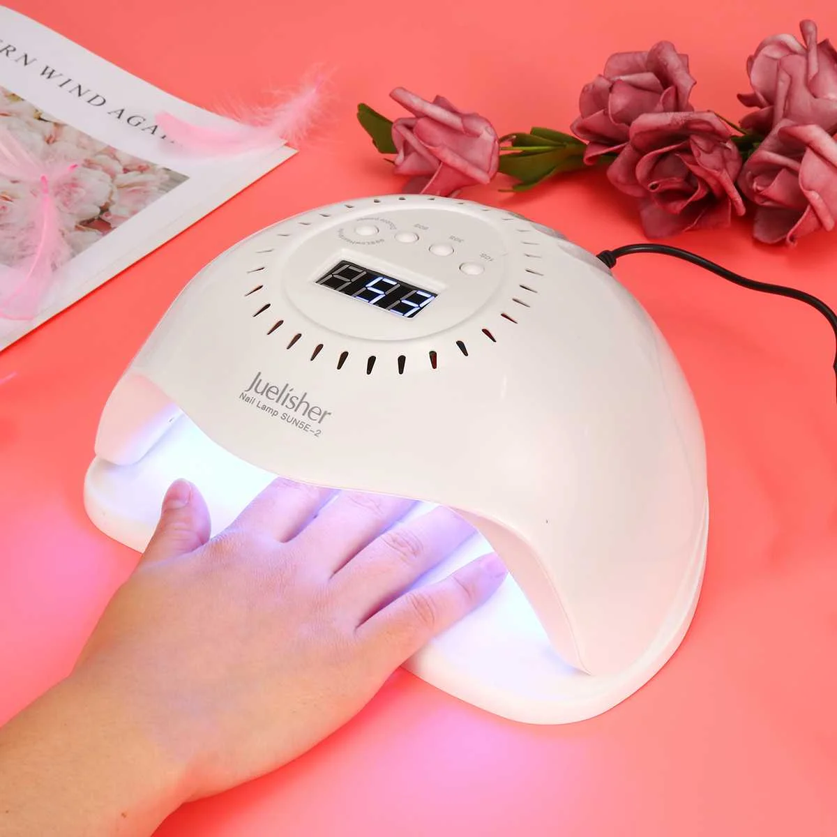 

42LED Nail Dryer UV Led Lamp Sensor Timing LCD Display Ultraviolet Lamp for Manicure Gel Polish Varnish Drying Nail Tools
