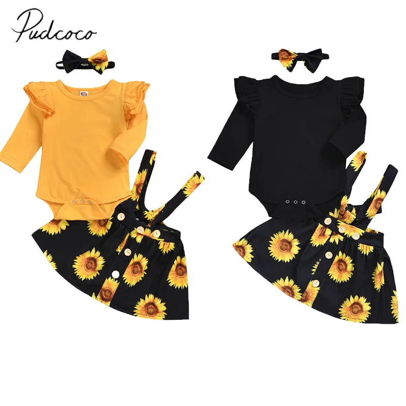 Комбинезон с длинным рукавом и цветочным принтом на бретелях|Комплекты одежды| |