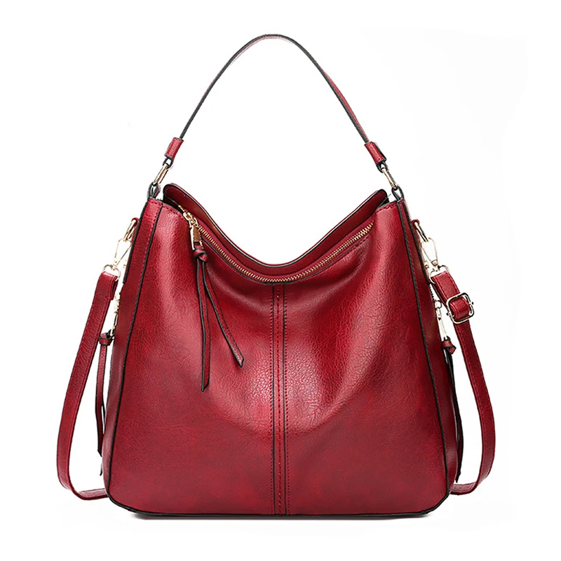 

Women Bag Vintage Casual Tote Top-Handle Women Messenger Bags Shoulder Student Handbag Purse Wallet Leather 2021 New