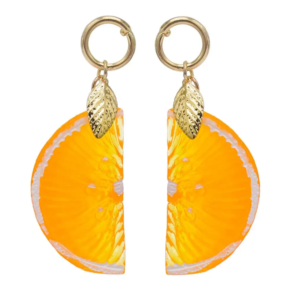 1 пара рождественских оранжевых висячих сережек для Woemn трендовые длинные милые