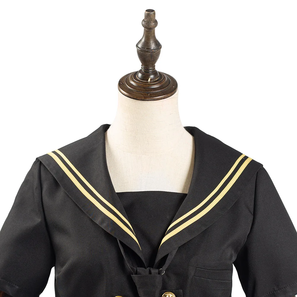 

Navy Black JK uniform Short Sleeve Japanese School Uniforms For Girls Sailor Pleated Skirt JK Uniform Outfits