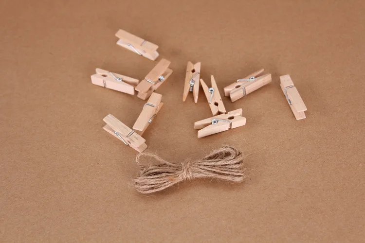 Прищепки деревянные 50 шт./лот мини-зажимы для фотобумаги ручной работы прищепки