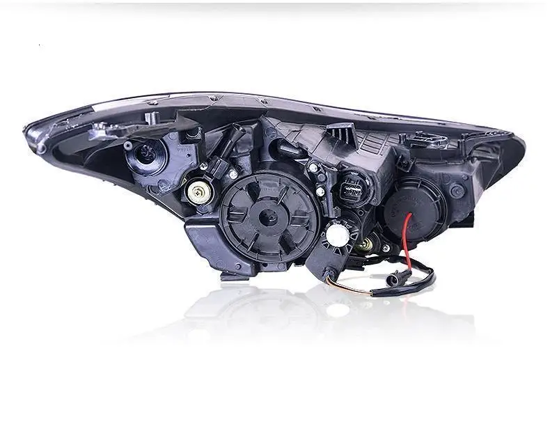 Drl Automovil автозапчасти Cob Стайлинг светодиодные дневные ходовые боковые поворотники фары автомобильные фары в сборе для hyundai Elantra