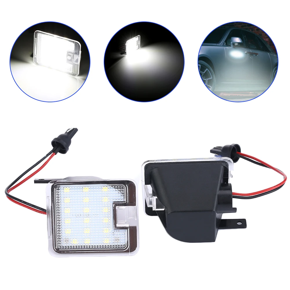 

12V Car LED Side Mirror Puddle Light Rear View Mirror Welcome Light Puddle Light No Error Light for Ford Kuga Focus