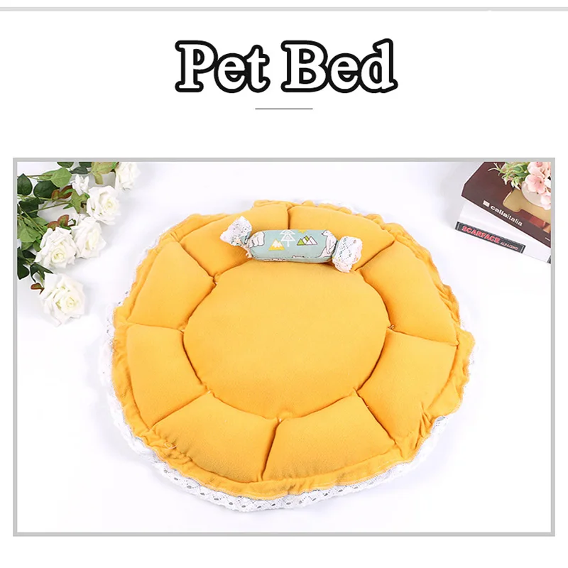 Лежанка для домашних животных в стиле бинго круглая подстилка кошек 68 см сна