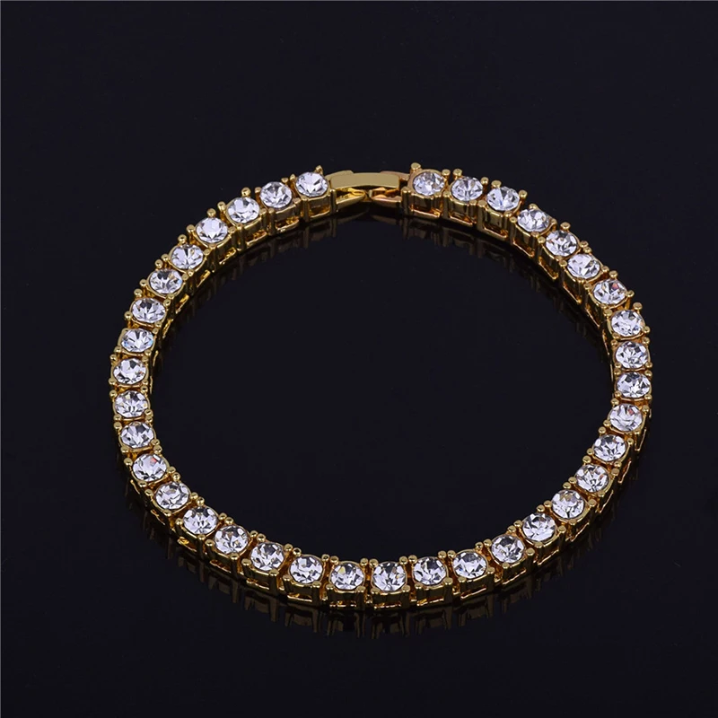 Браслеты CUTEECO из фианита для тенниса Золотая и серебряная цепочка свадебный