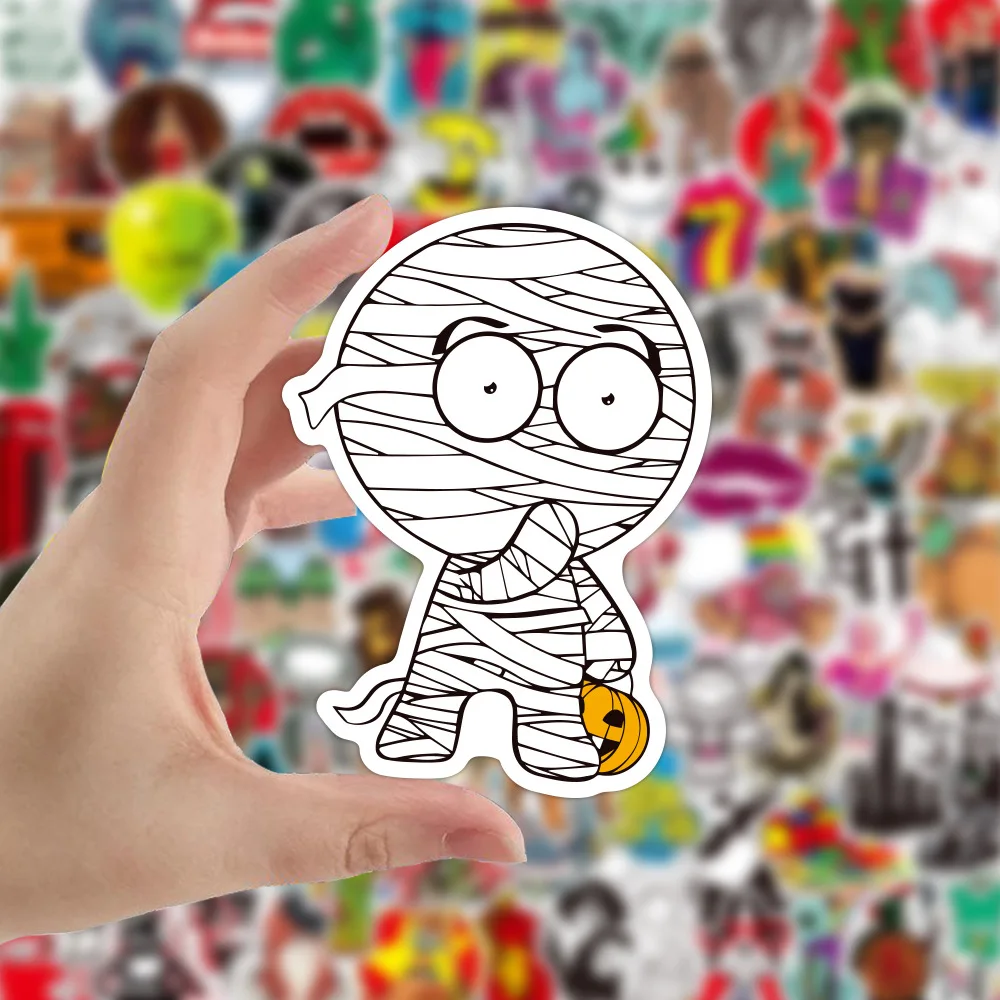 103050100pcs mix fashion hip hop waterproof stickers graffiti decals skateboard motorcycle laptop guitar cool sticker kid toy free global shipping