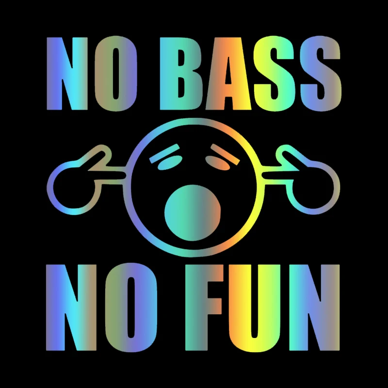 CK3001#15*16см наклейки на авто NO BASS FUN водонепроницаемые машину наклейка для