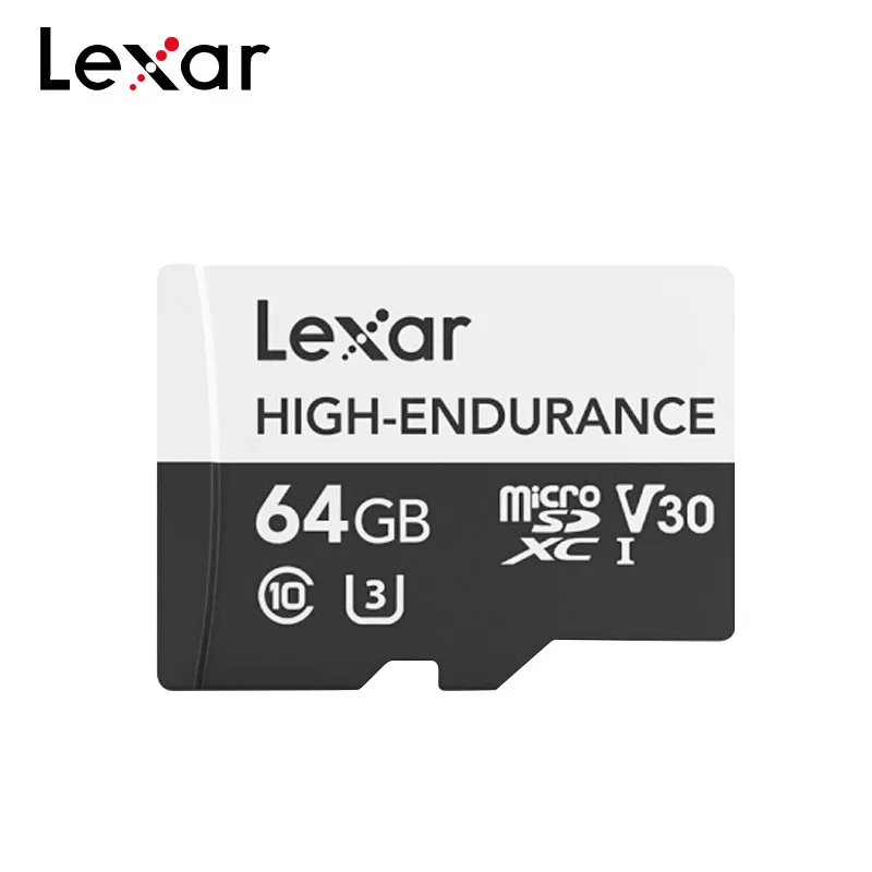 Оригинальная карта Lexar High Endurance Micro SD 32 Гб 64 128 ГБ V10 V30 SDHC SDXC C10 памяти Microsd для