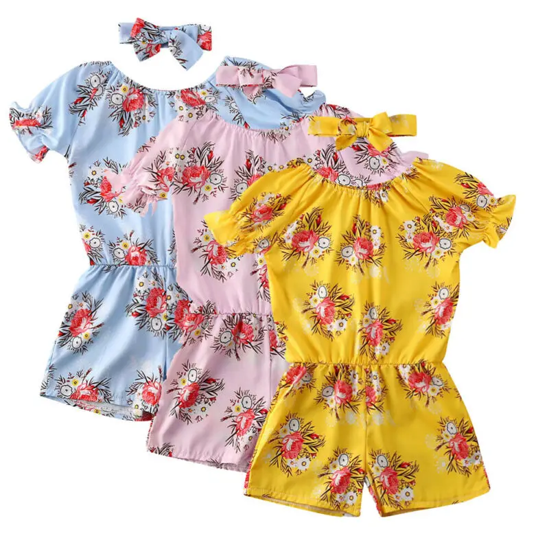 Летний комбинезон с рюшами для девочки малыша вечерние наряды принцесс из