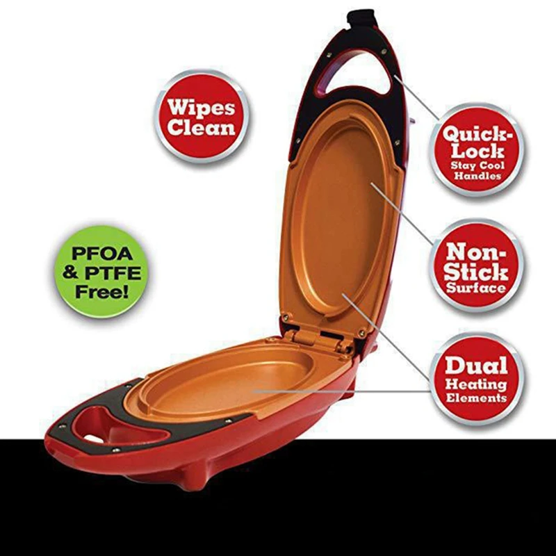 

Electric Frying Pan Steak Grill Plate Smokeless Non-Stick Pan Heating Frying Pan with US Plug