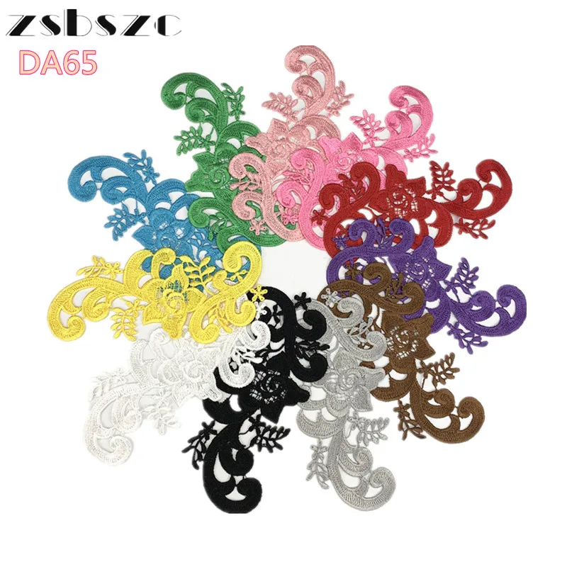 10 шт. разноцветные кружевные патчи с цветочной вышивкой | Дом и сад