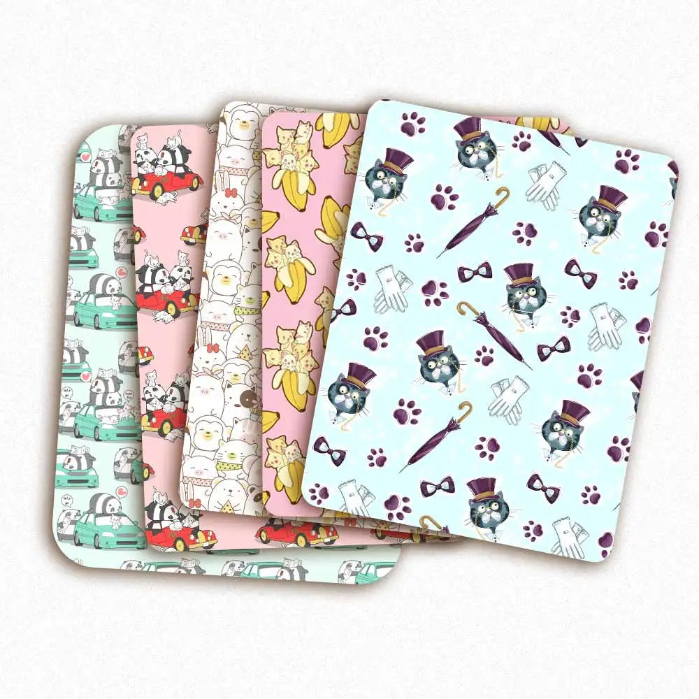 

Polyester Cotton Fabric By The Yard Cute Pigs Cats Printed Cloth Sheets Handmade Bows Hair Bands Hats Materials Dolls Making