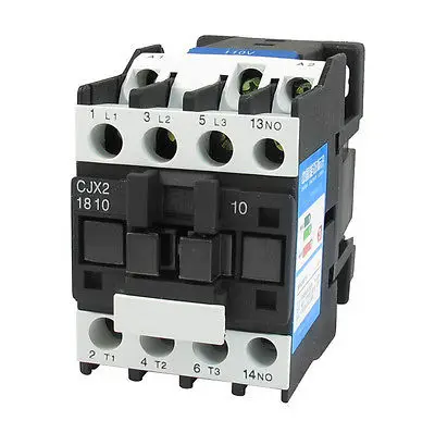

CJX2-1810 35mm DIN Rail Mount AC Контактор 3 Pole One NO 110V Coil 32A