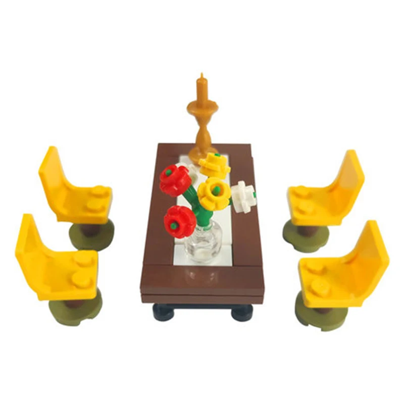 Город МОС обеденный стол стул цветок свеча домашняя мебель аксессуары создатель
