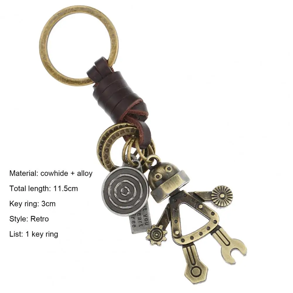 Инновационный подвесной брелок привлекательный винтажный миниатюрный робот в