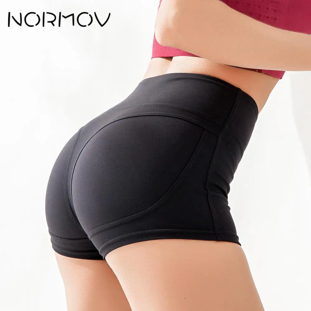 NORMOV женские шорты с высокой талией для йоги тренажерного зала тренировок